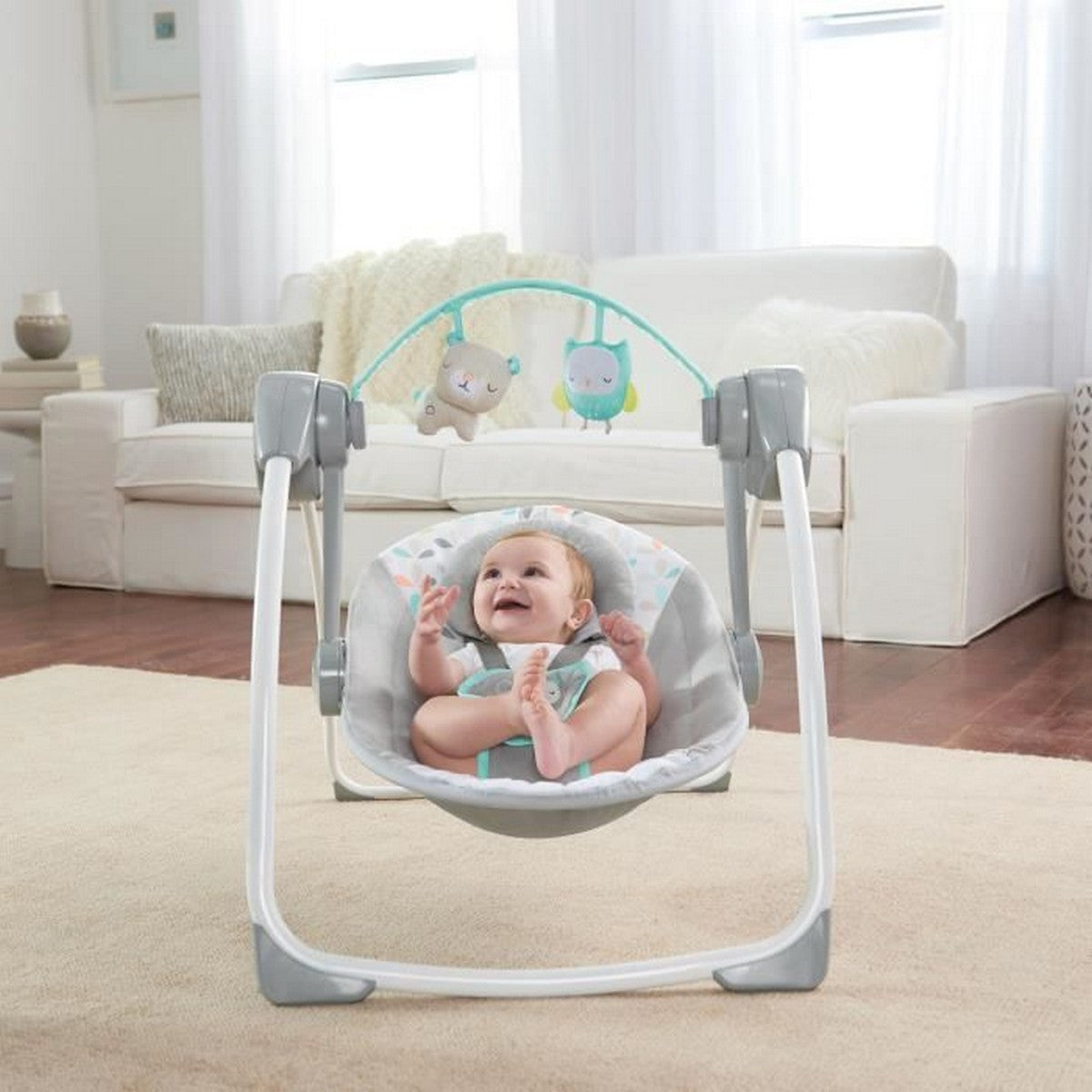 Supamoji kėdė Ingenuity Comfort 2 Go ™ Compact Swing Fanciful Forest