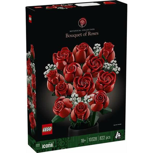 Statybos rinkinys Lego Botanical Collection Bouquet of Roses Spalvotas 822 Dalys