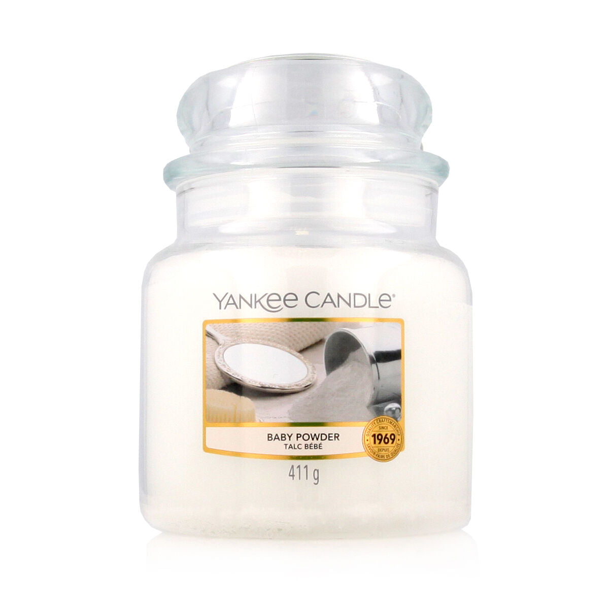 Aromatizuota žvakė Yankee Candle Classic Medium Jar Candles Talko milteliai 411 g