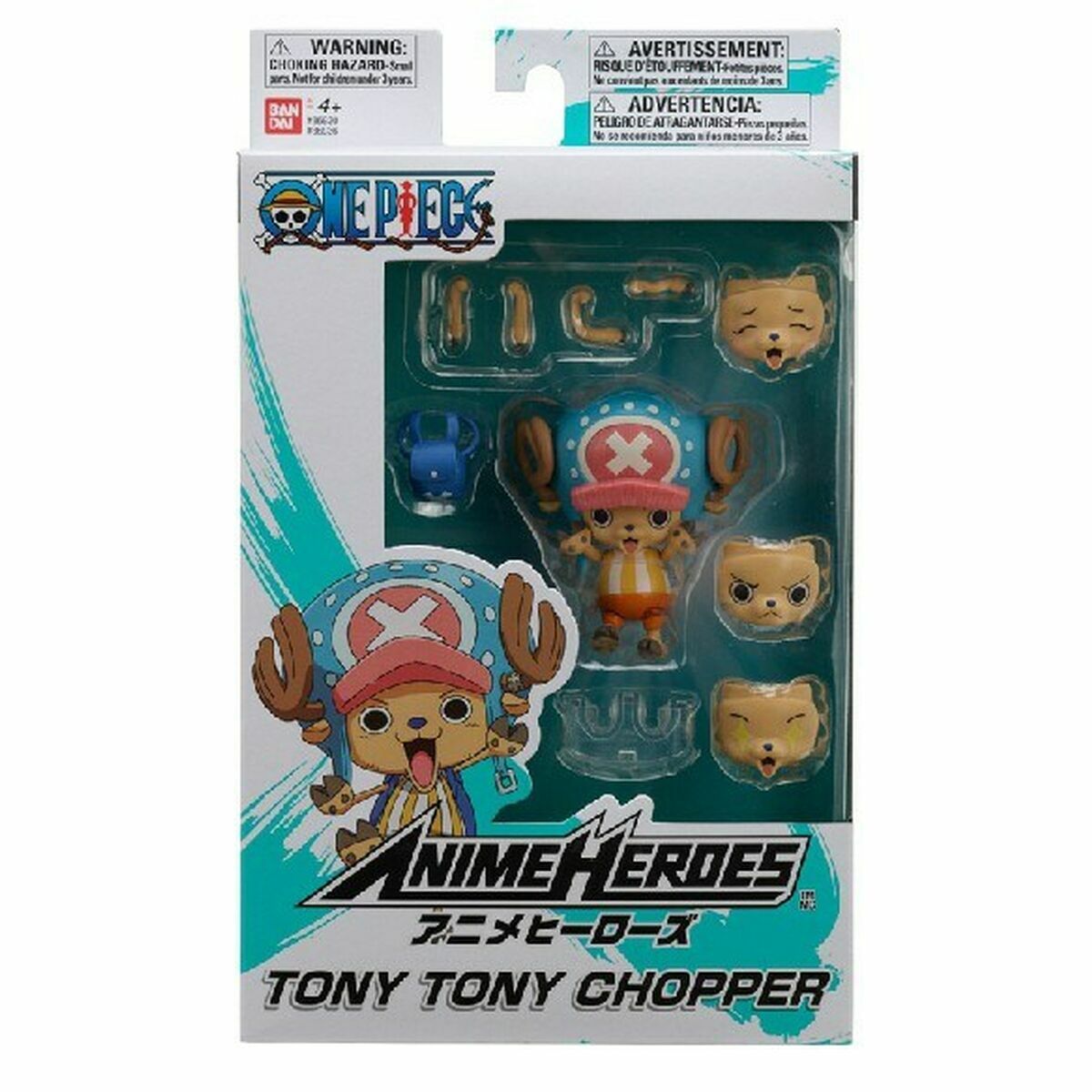 Veiklos rodikliai One Piece Bandai Anime Heroes: Tony Tony Chopper