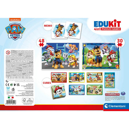 4 galvosūkių rinkinys The Paw Patrol Clementoni Edukit