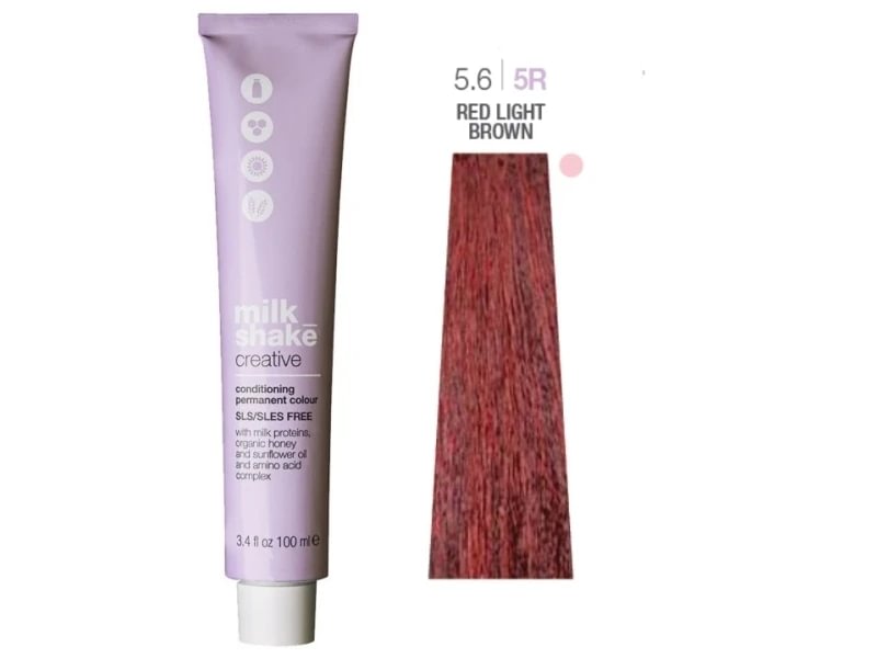 Milk_Shake New Creative Permanent Color 5.6 Castano Chiaro Rosso 100 ml