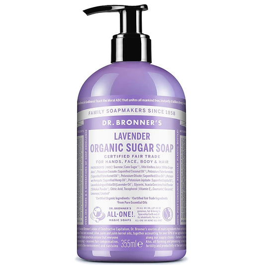 Dr. Bronner's Organic Sugar Lavender skystas muilas 355 ml