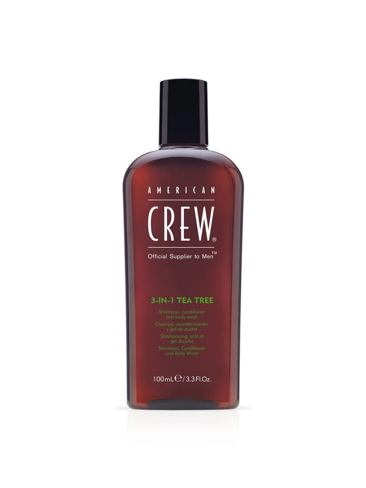 American Crew 3in1 Tea Tree šampūnas, kondicionierius ir kūno prausiklis 100 ml