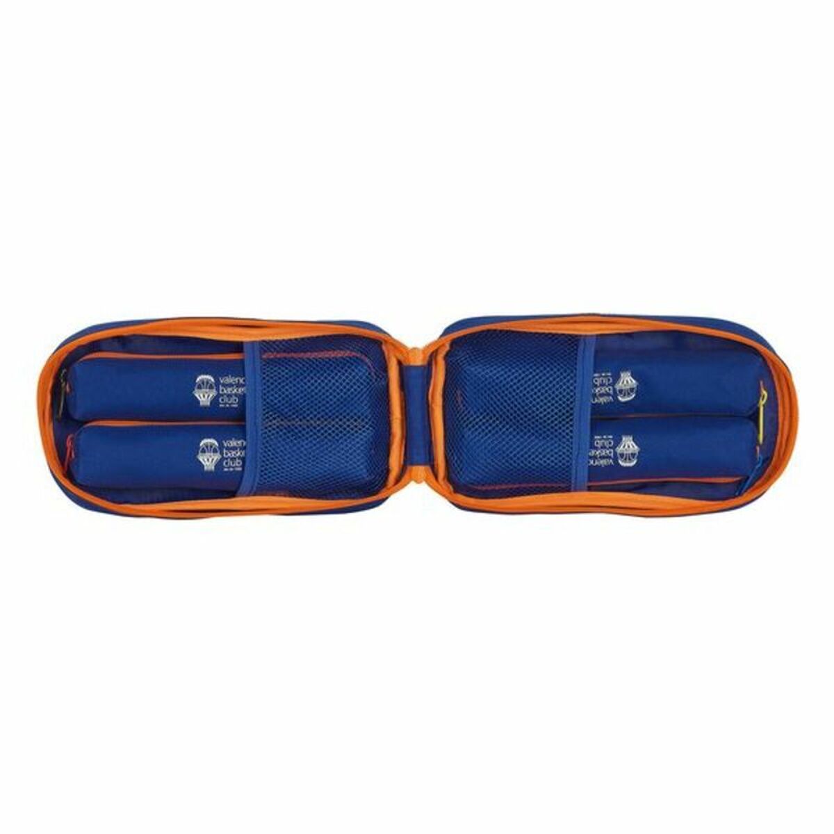 Kuprinė su pieštuko dėklu Valencia Basket M847 Mėlyna Oranžinė 12 x 23 x 5 cm