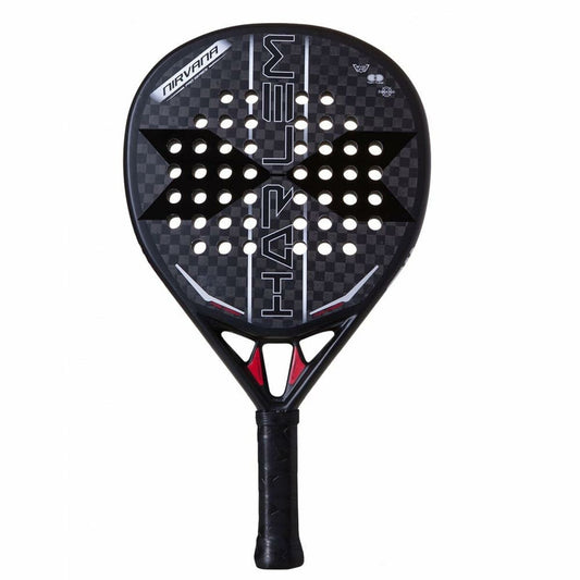 Padelio raketė Harlem Padel Nirvana 12K Juoda Pilka