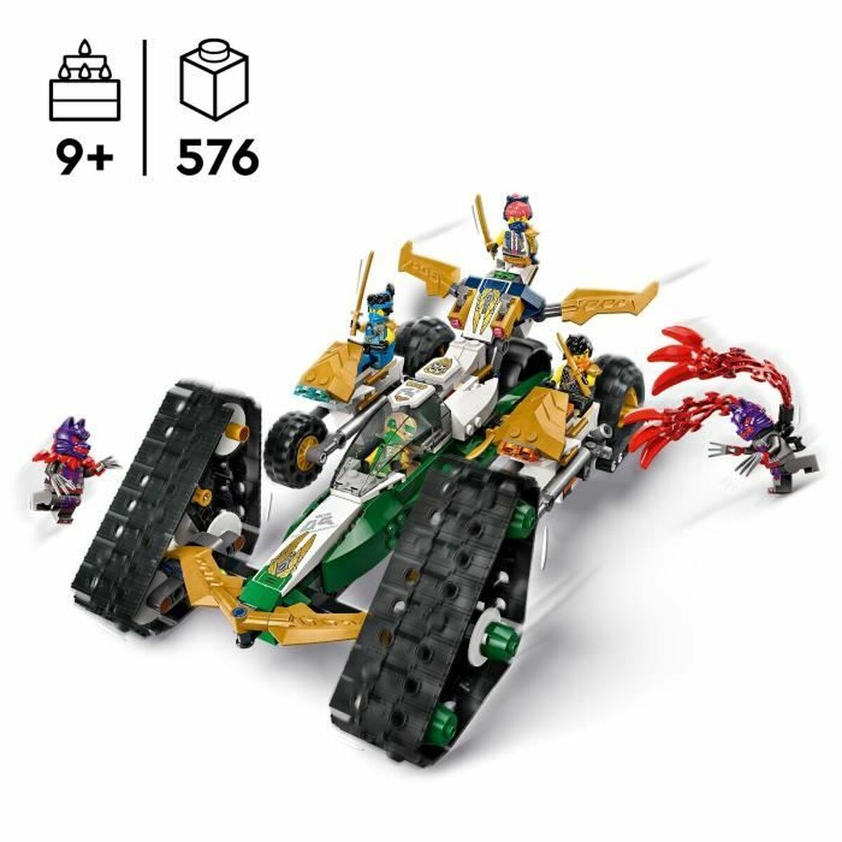 Statybos rinkinys Lego Ninja Team Combo Vehicle Spalvotas 576 Dalys