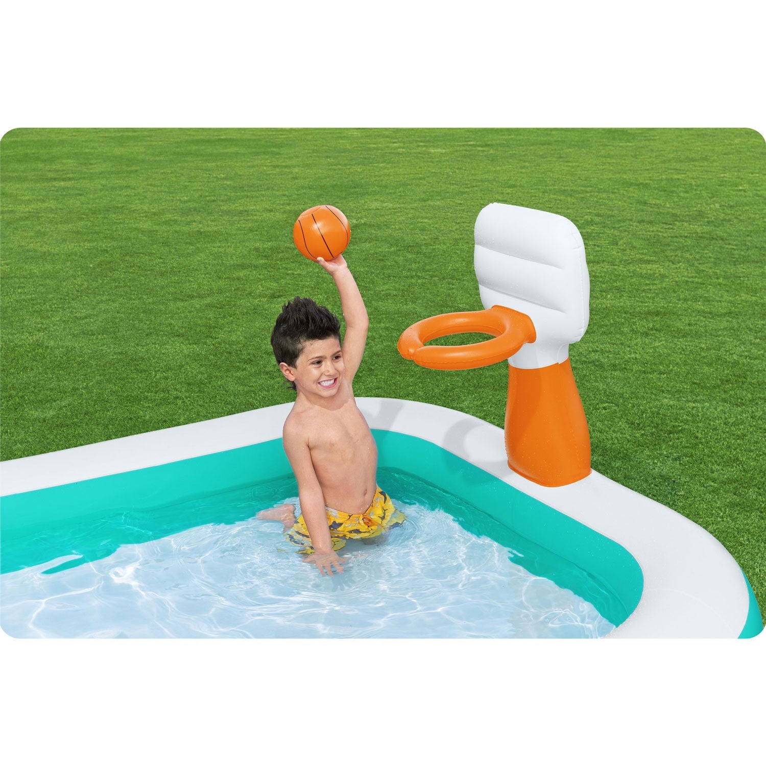 Dunk'N Splash 251 cm x 168 cm x 102 cm pučiamasis baseinas