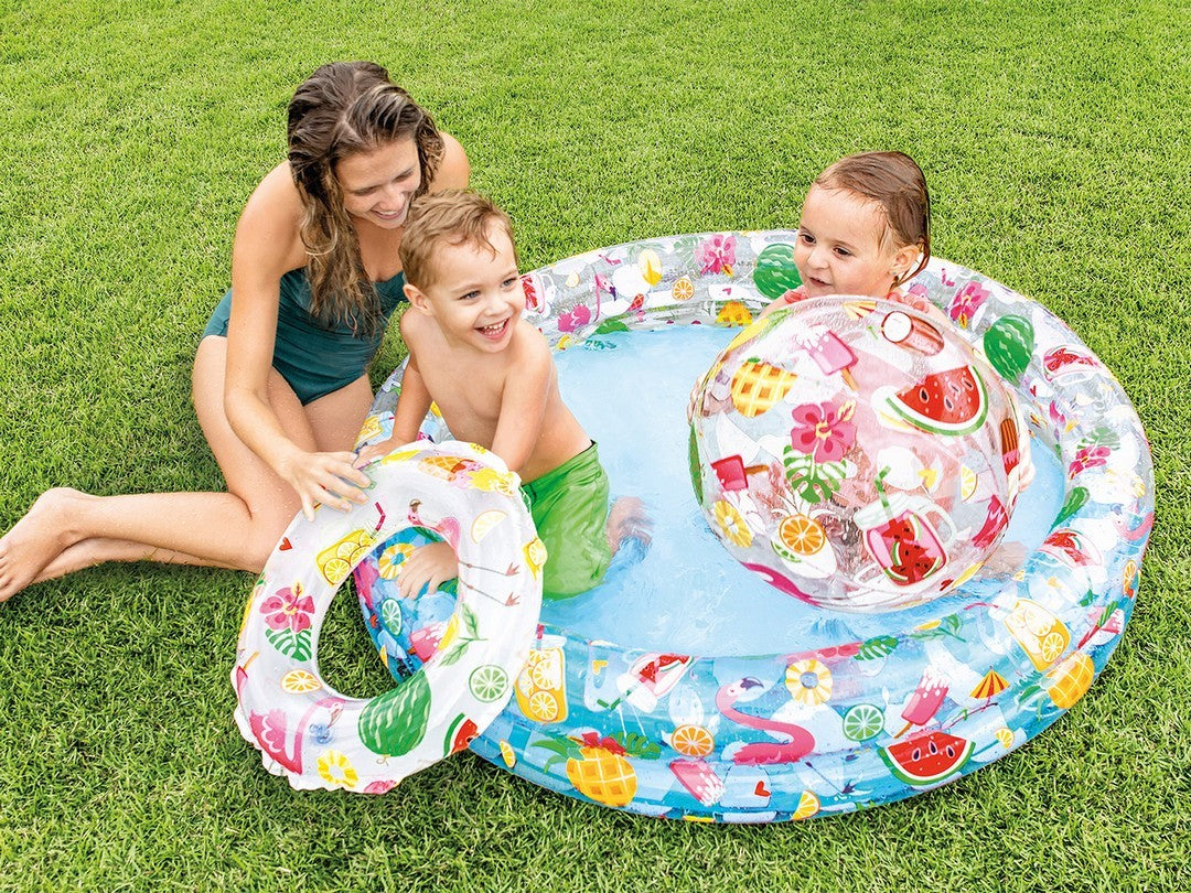 Dūtinis baseinas rutulio ir kamuolys komplektas 122 x 25 cm INTEX 59460