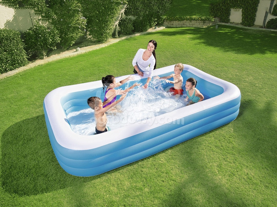 Šeimos pučiamasis baseinas 305 x 183 x 56 cm 2w1 Bestway 54009