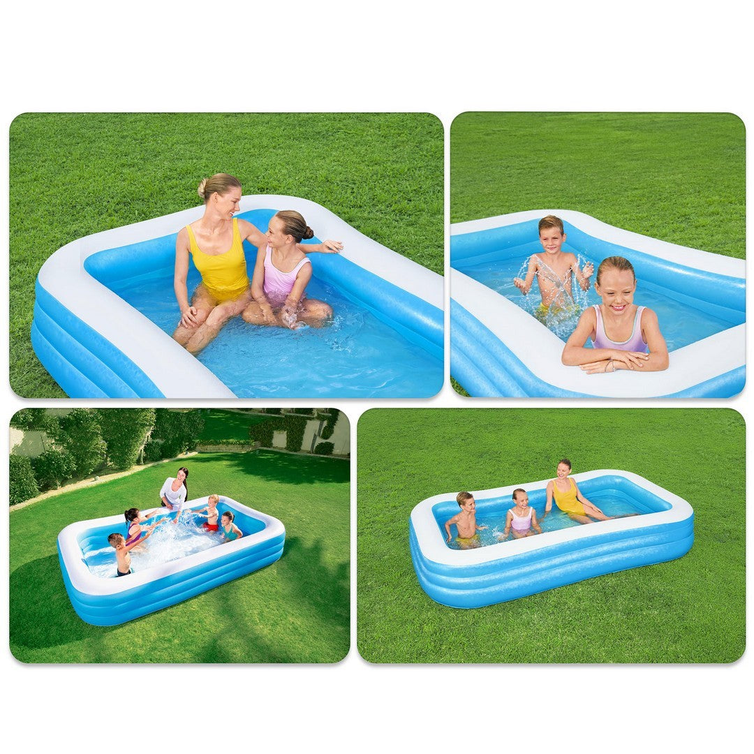 Šeimos pučiamasis baseinas 305 x 183 x 56 cm 3w1 Bestway 54009