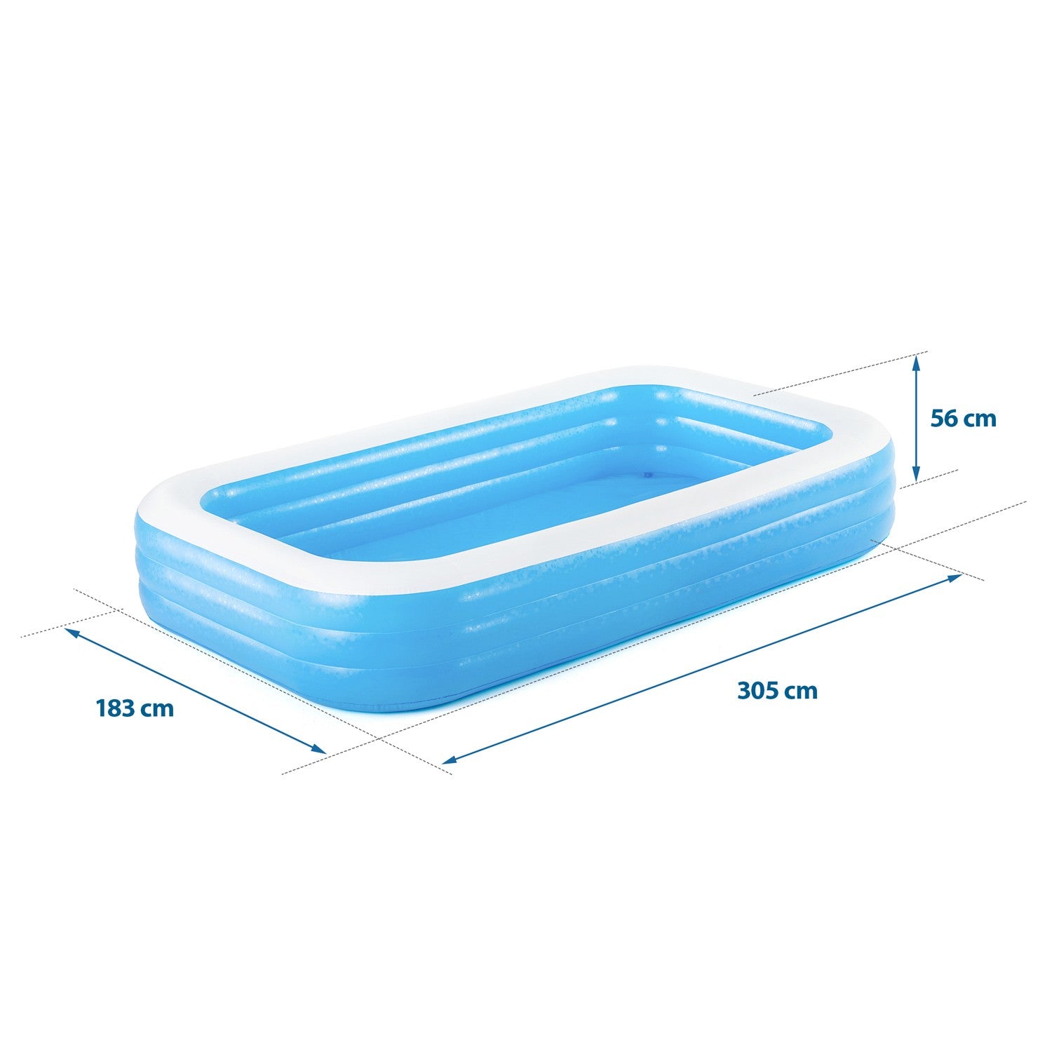 Šeimyninis 305x183x56 cm pučiamasis baseinas Bestway 54009