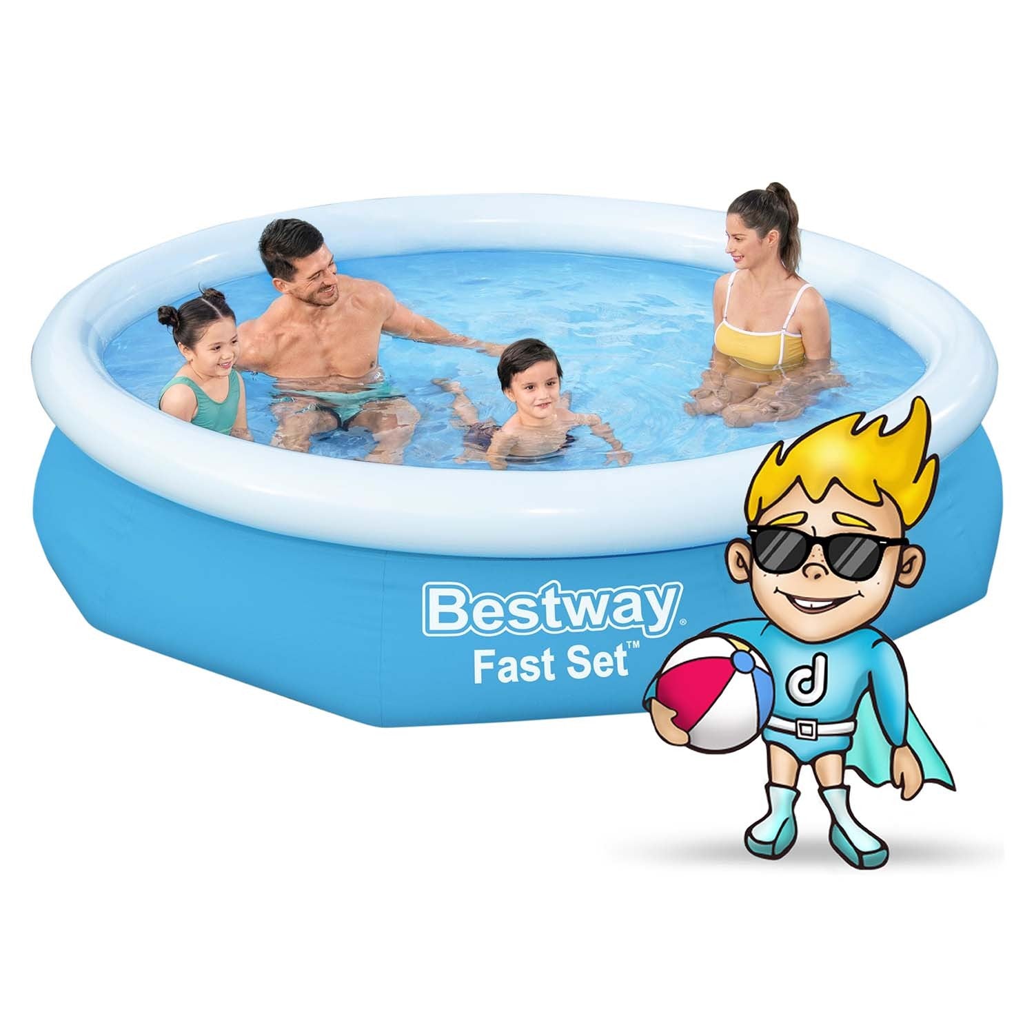 244 x 61 cm 9w1 Bestway 57450 sodo baseinas