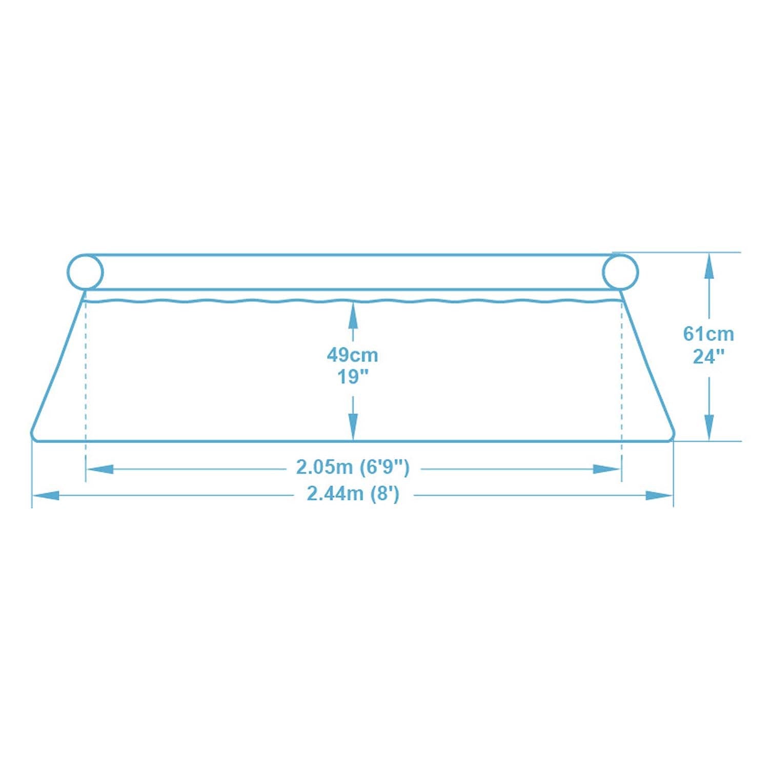 244 x 61 cm 9w1 Bestway 57450 sodo baseinas