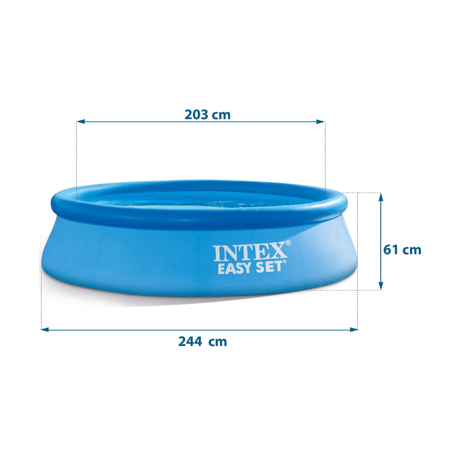 244 x 61 cm 18v1 INTEX 28108 lauko baseinas