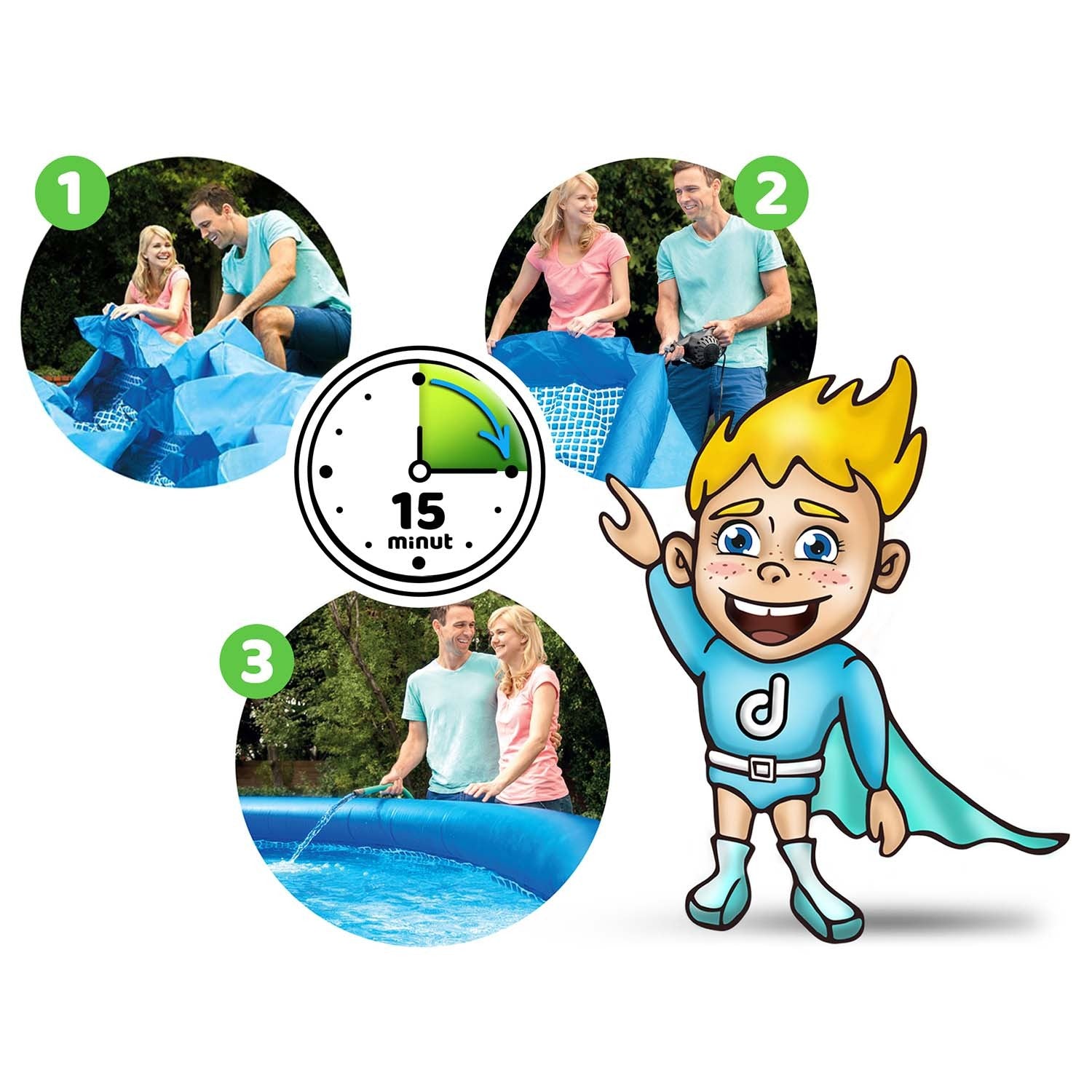 457 x 84 cm 15v1 INTEX 28158 sodinis baseinas