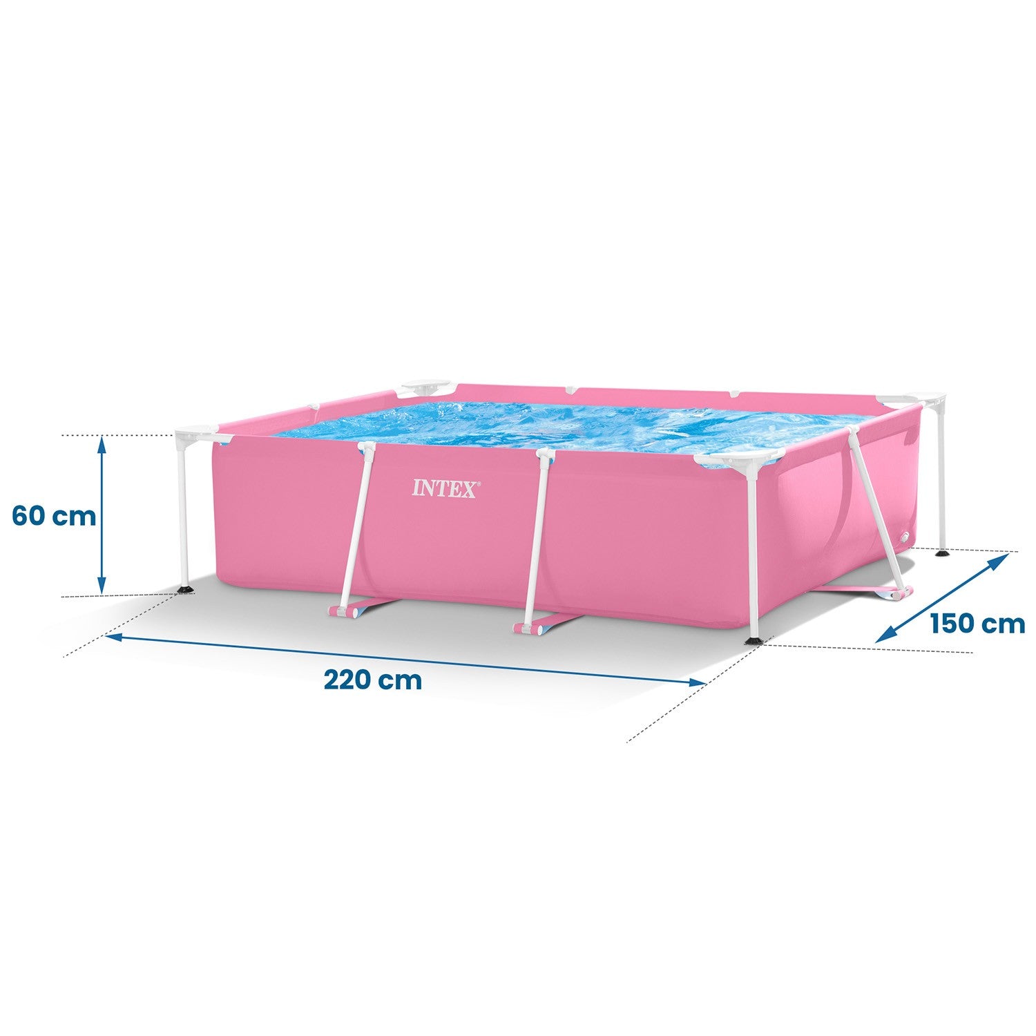 220 x 150 x 60 cm strypuotas sodo baseinas INTEX 28266