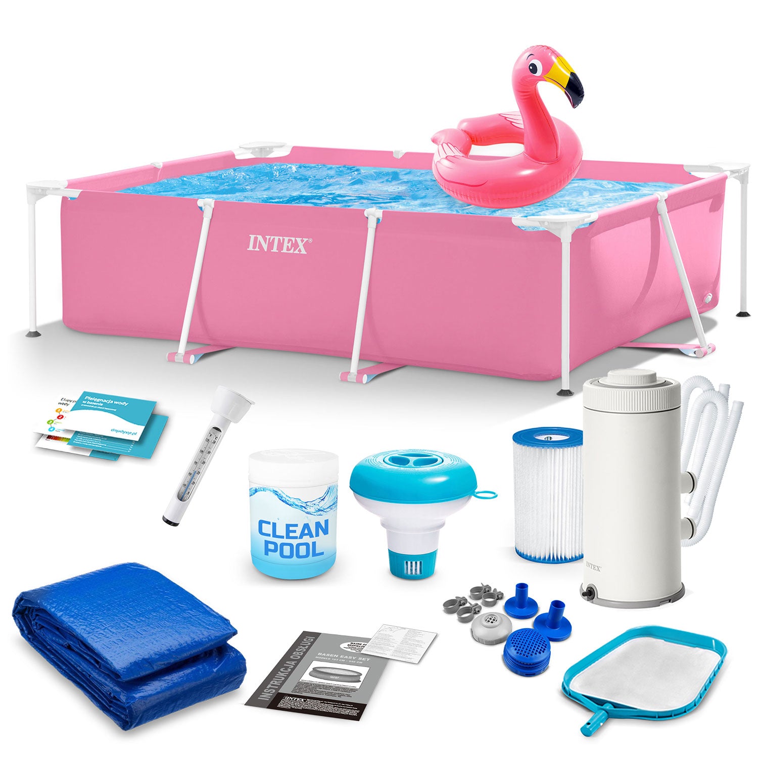 220 x 150 x 60 cm 15v1 karkasinis sodo baseinas INTEX 28266