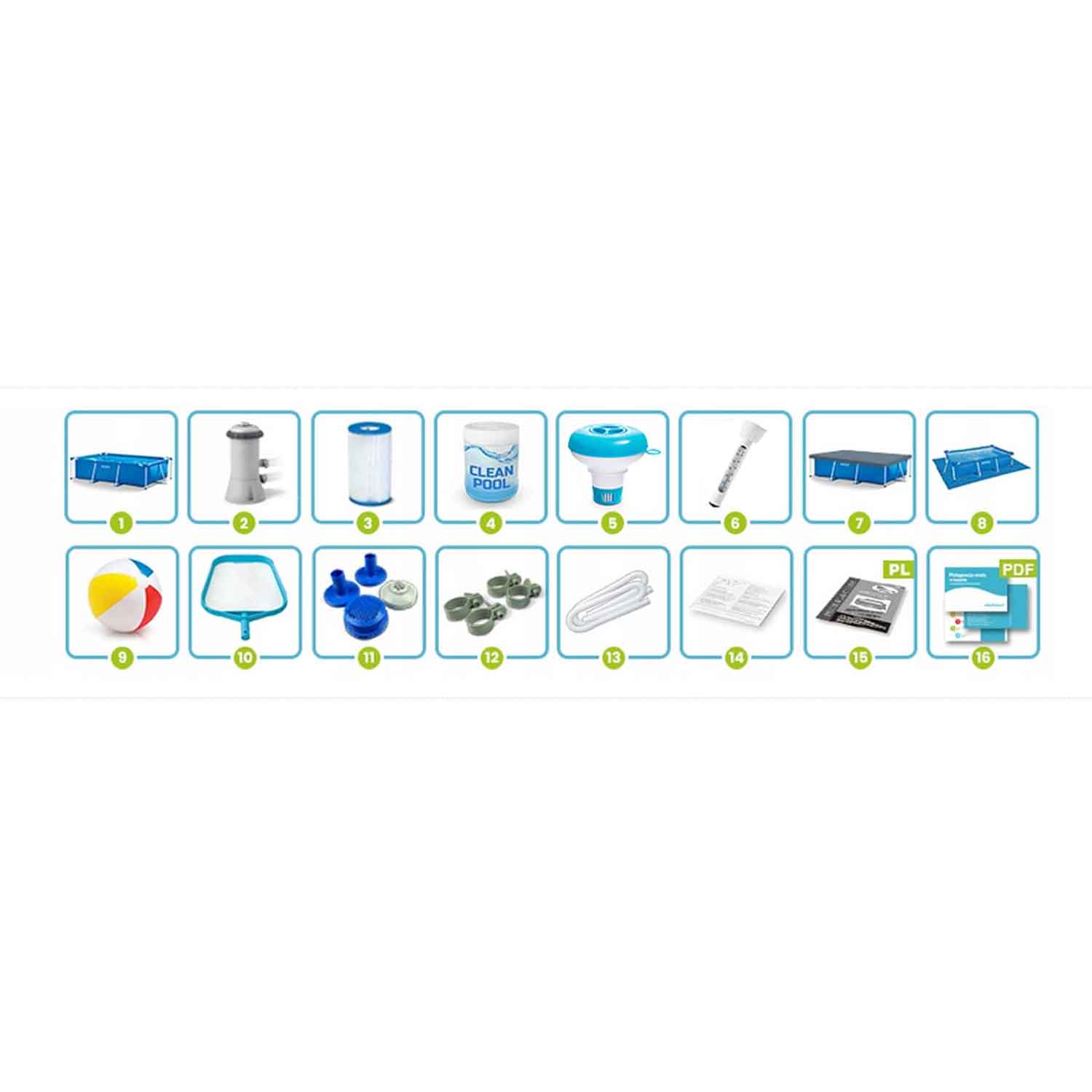 300 x 200 x 75 cm 15v1 karkasinis sodo baseinas INTEX 28272