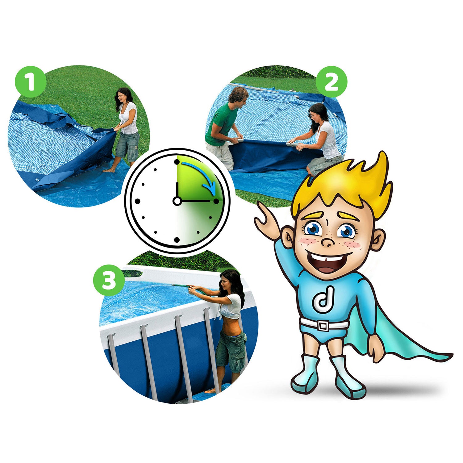 305 x 76 cm 16v1 stogo baseinas