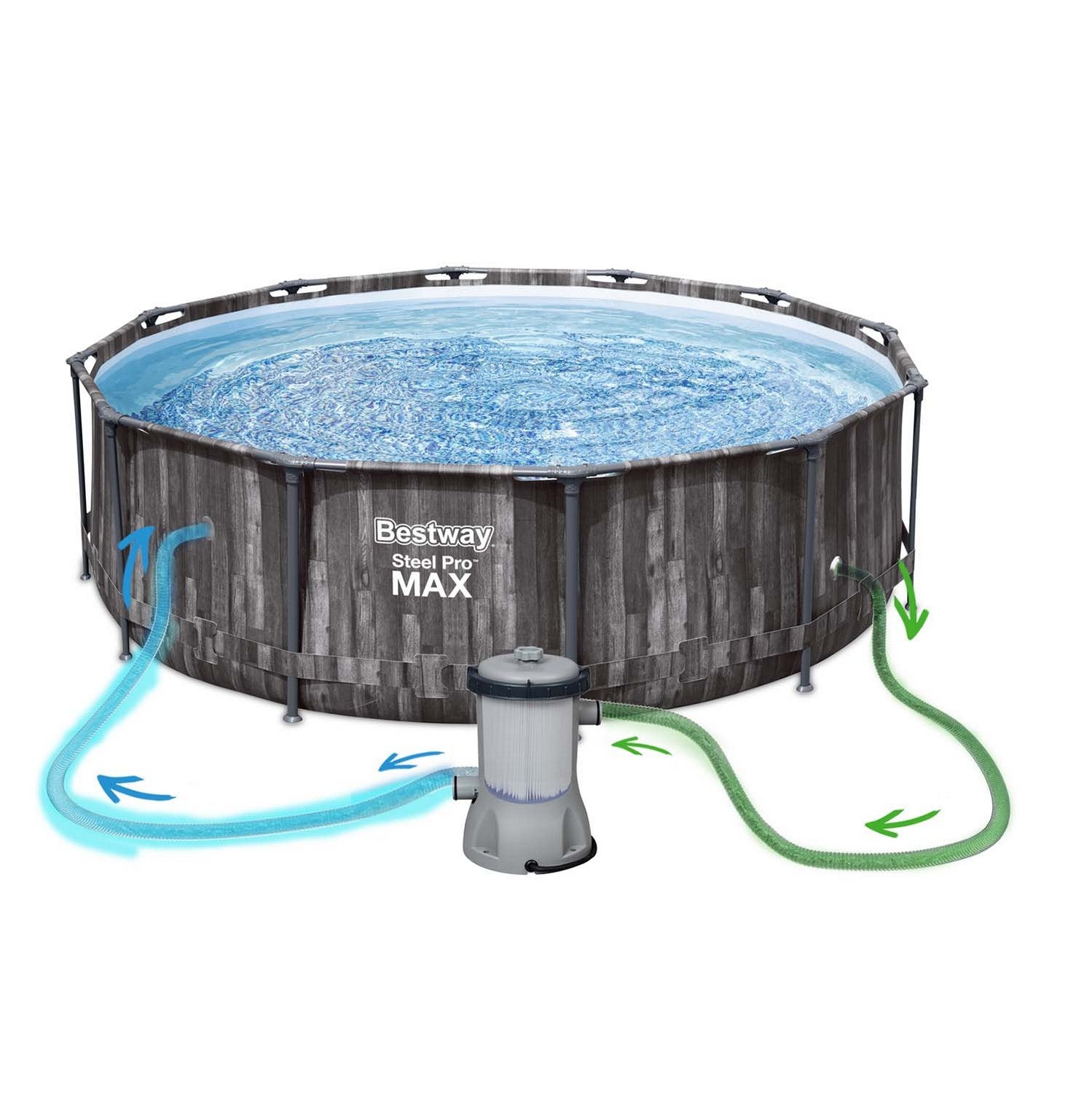 366 x 100 cm 18w1 Bestway 5614X stogo sodas