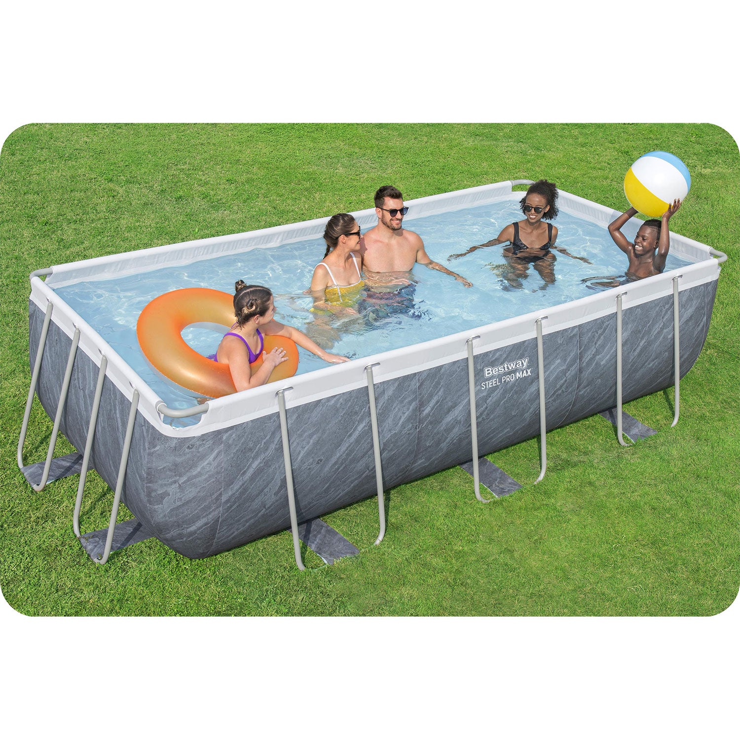 Bestway 56721 baseinas su stogu 404x201x100 cm (11w1)