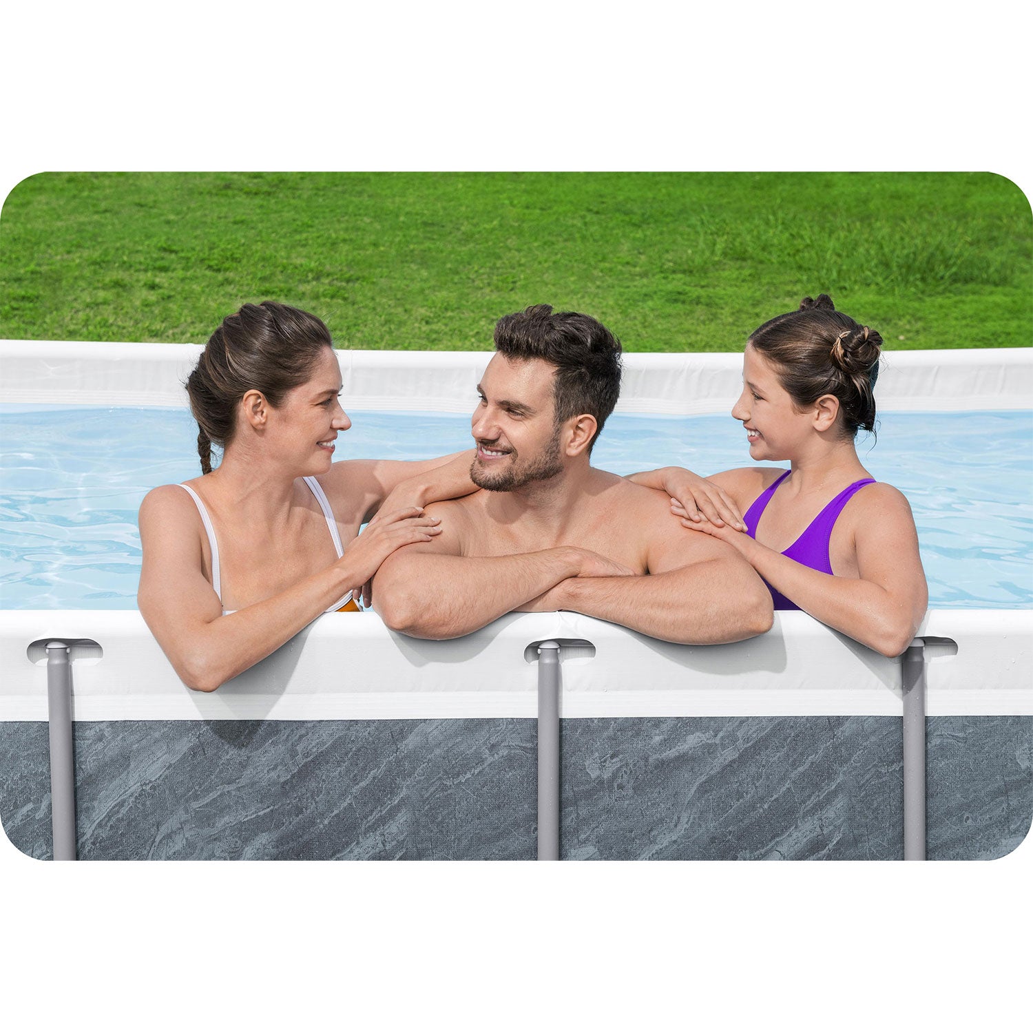 Bestway 56721 baseinas su stogu 404x201x100 cm (11w1)