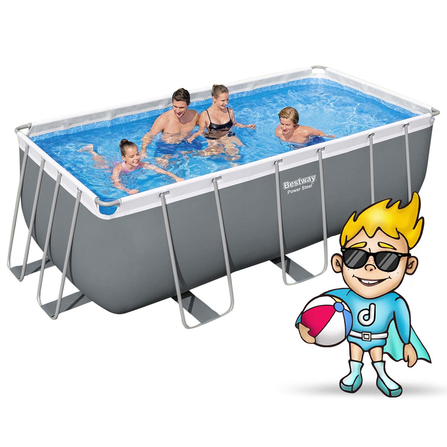 412x201x122 cm 17w1 Bestway 56456N stogo sodas