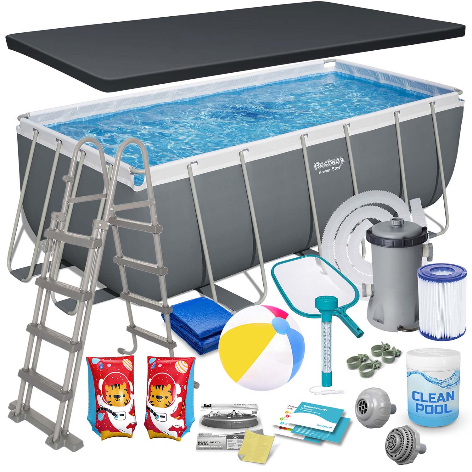 412x201x122 cm 17w1 Bestway 56456N stogo sodas