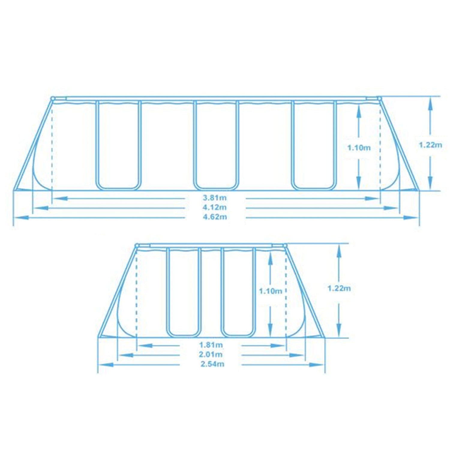412x201x122 cm 17w1 Bestway 56456N stogo sodas