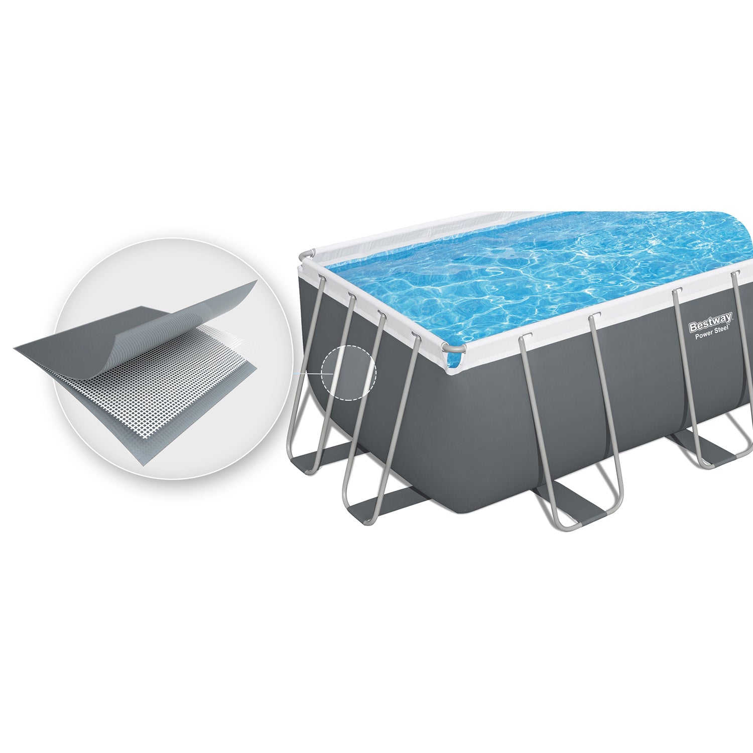 412x201x122 cm 17w1 Bestway 56457N stogų baseinas