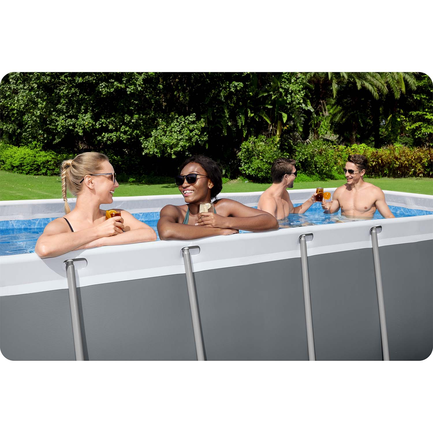 412x201x122 cm 17w1 Bestway 56457N stogų baseinas