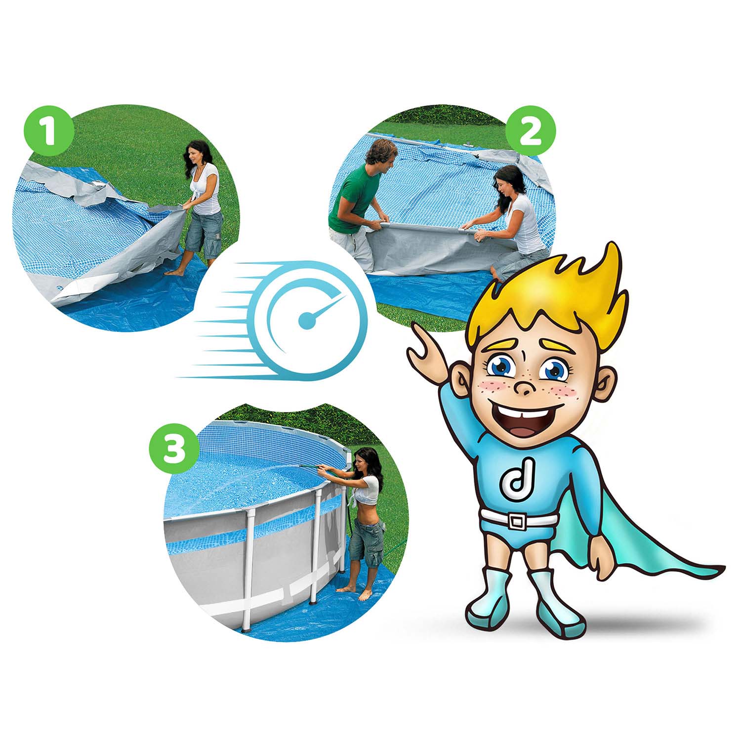 427 x 107 cm 12v1 stiklinis sodo baseinas INTEX 26722