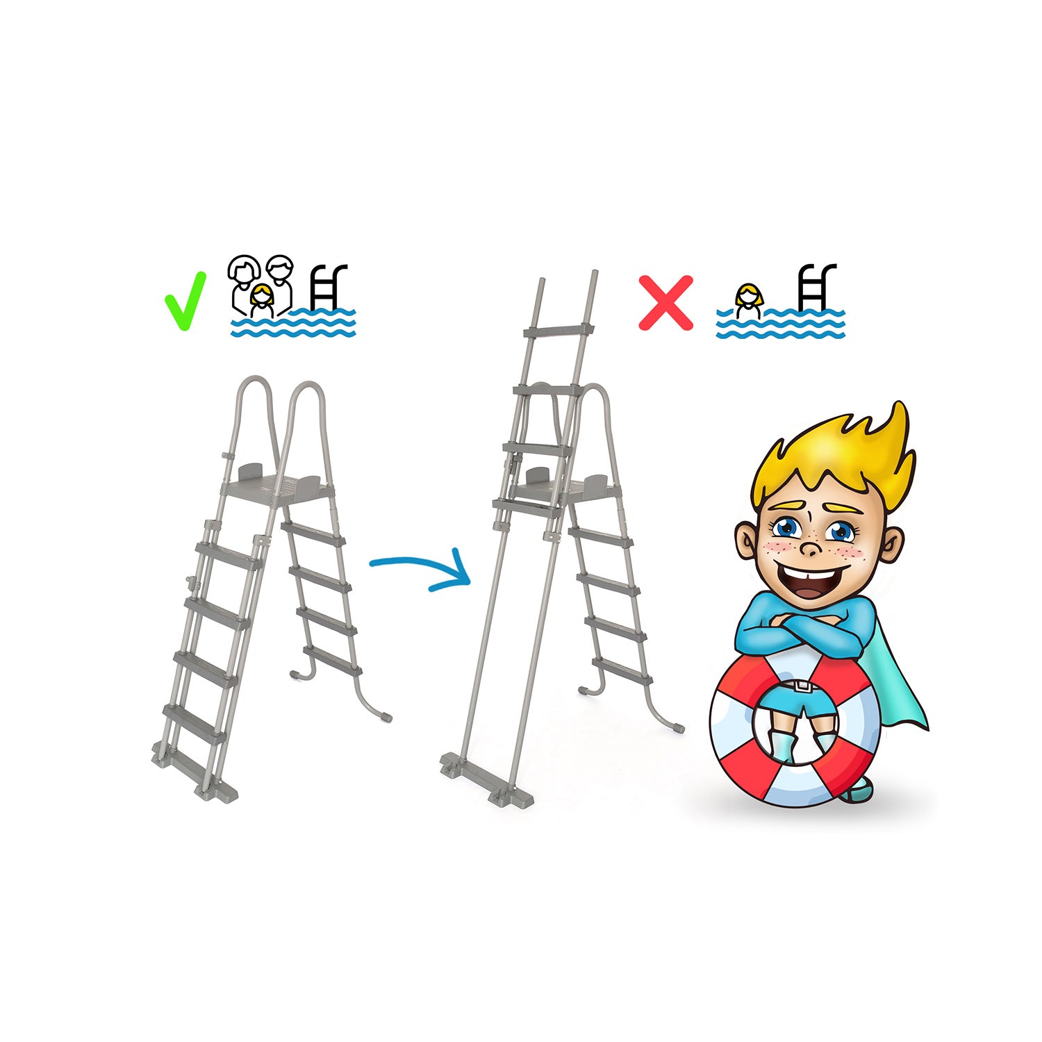 Stiklinis lauko baseinas 427 x 250 x 100 cm 18w1 Bestway 56620