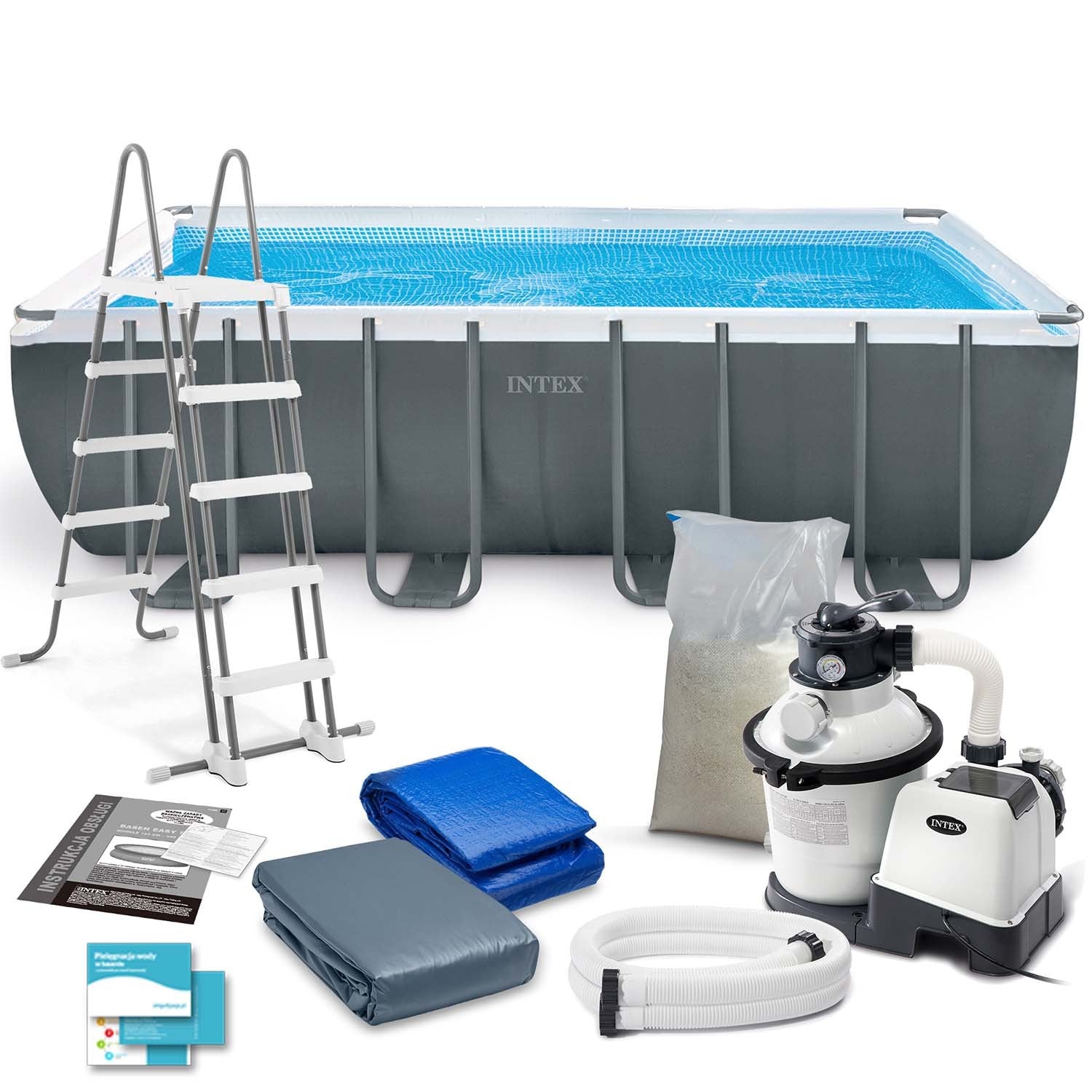 549 x 274 x 132 cm 12v1 karkasinis lauko baseinas INTEX 26356