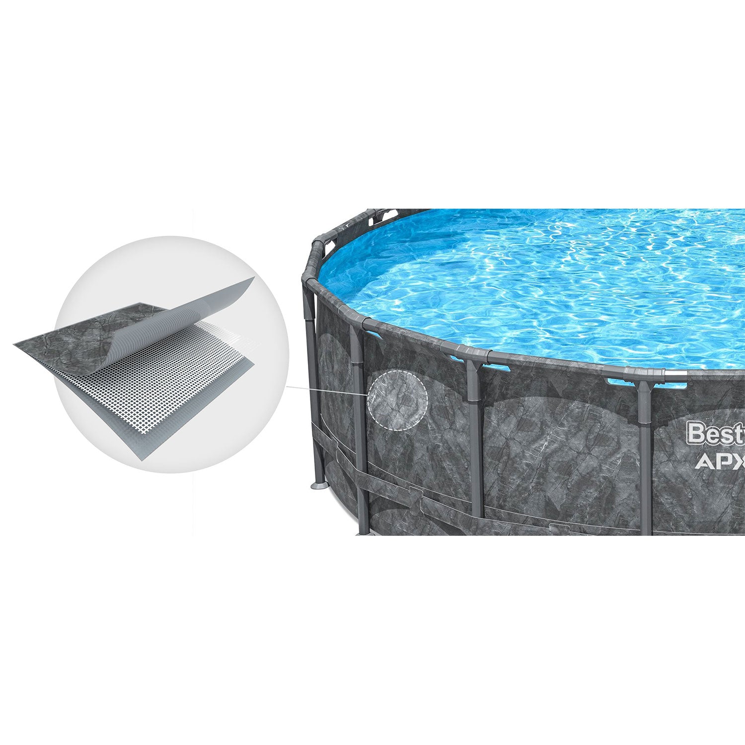 549 x 132 cm 11w1 Bestway 561KC stogo baseinas