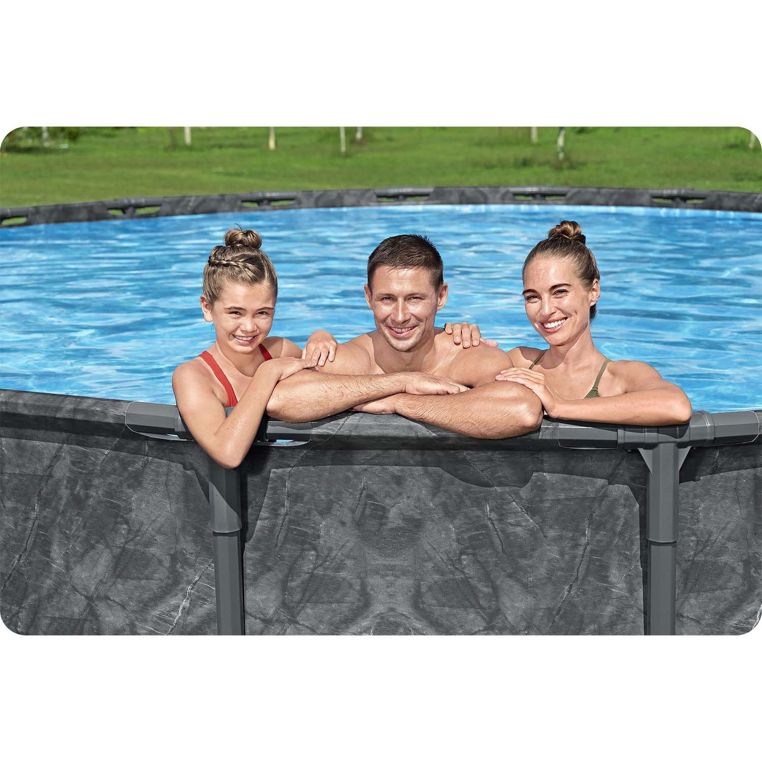 610 x 132 cm 11w1 Bestway 561KE stogo baseinas