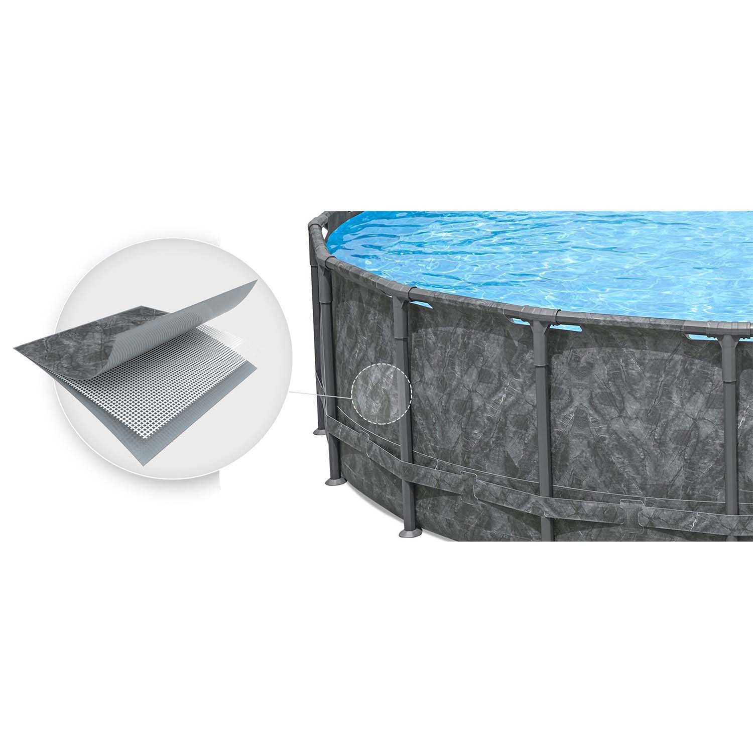 671 x 132 cm 11w1 Bestway 561JZ stogo baseinas