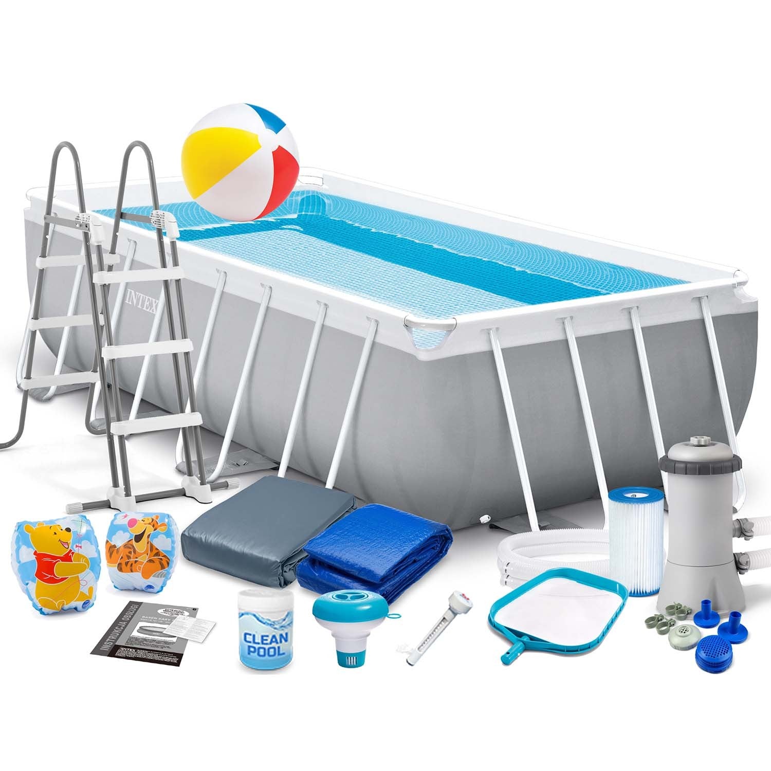 Prizmo rėmo sodinis baseinas