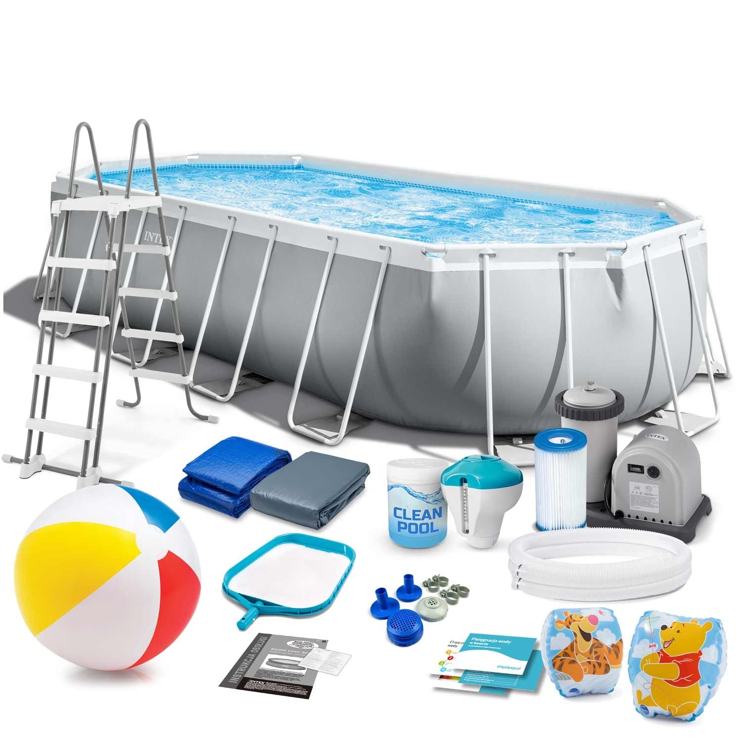 610x305x122cm 18v1 Intex 26798 stačiakampis baseinas