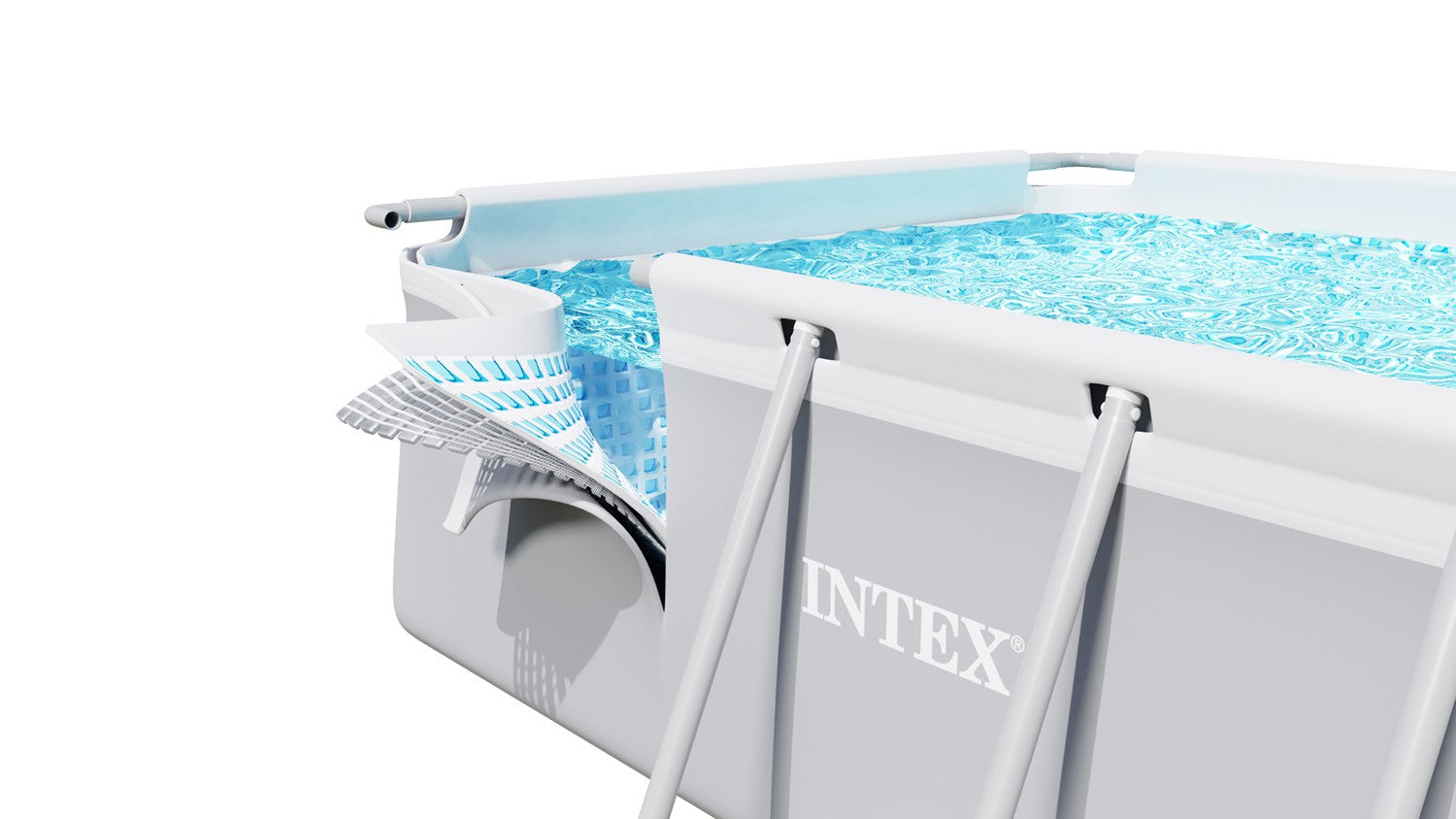 503x274x122cm 12v1 INTEX 26796 stelažo baseinas