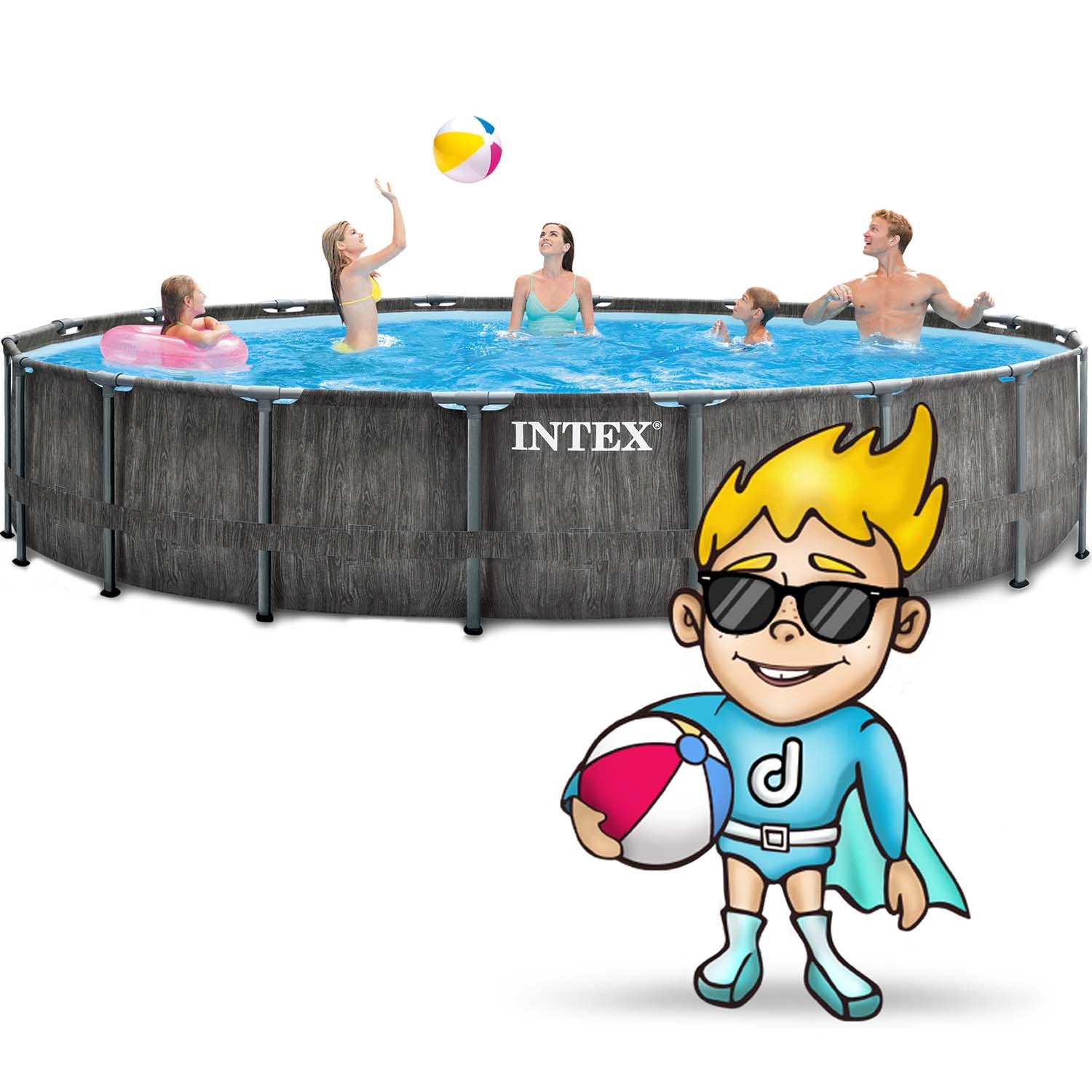 549 x 122 cm 12v1 karkasinis sodo baseinas INTEX 26744