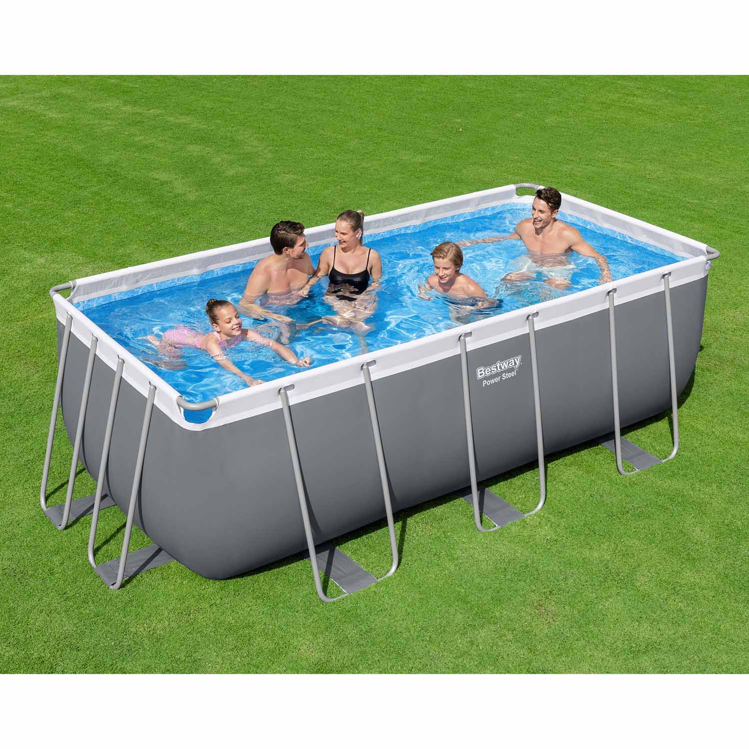 412 x 201 x 122 cm 10w1 BESTWAY 56457N sodinis stoginis baseinas