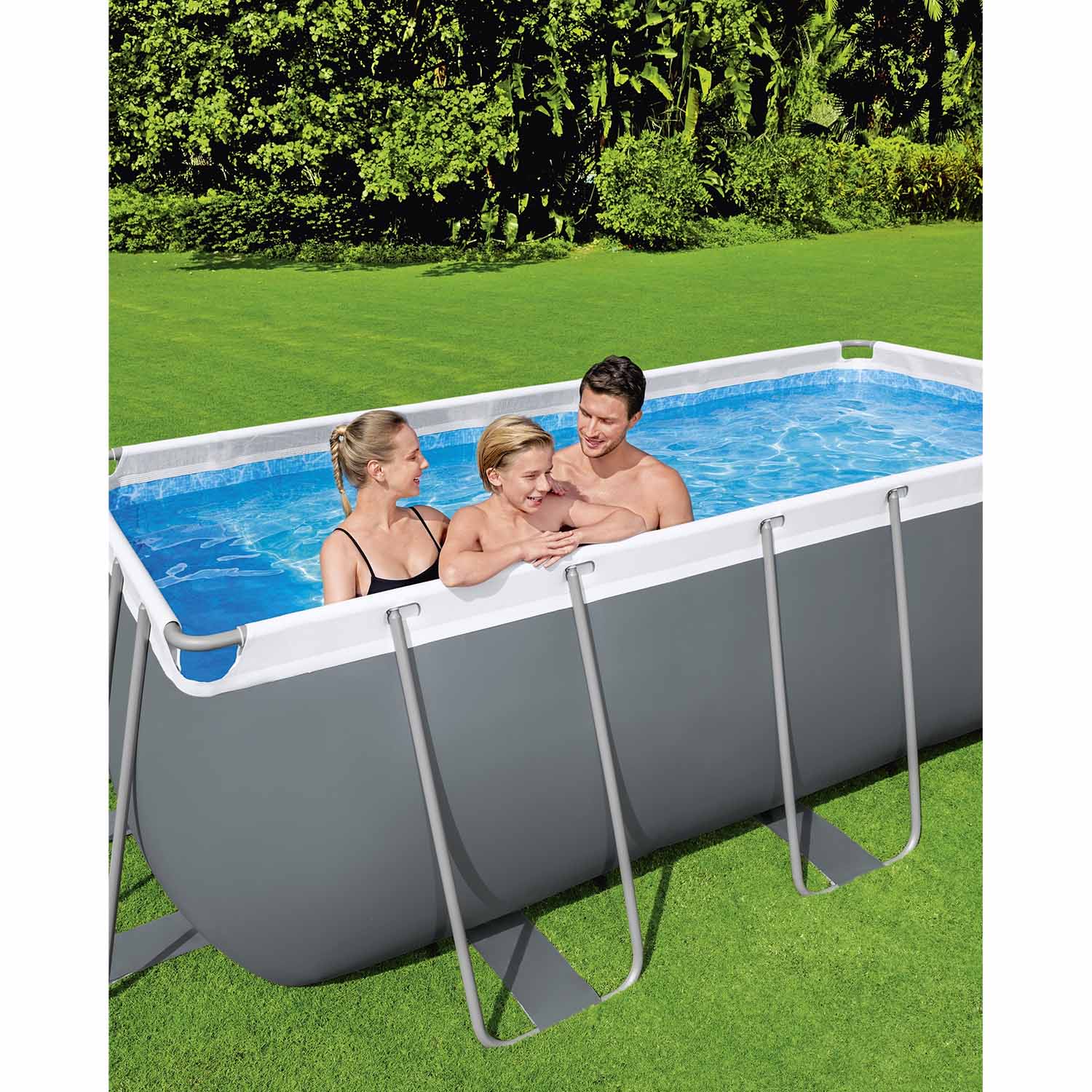 412 x 201 x 122 cm 10w1 BESTWAY 56457N sodinis stoginis baseinas
