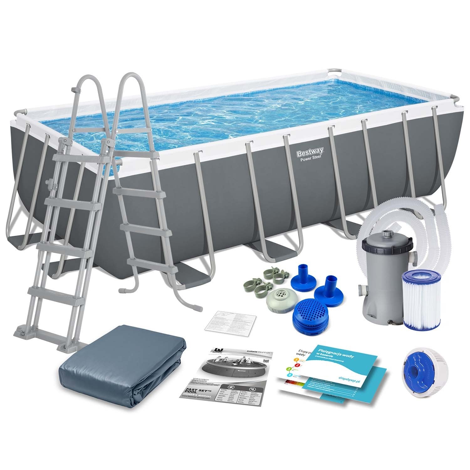 488 x 244 x 122 cm 12v1 Bestway 56670 karkasinis baseinas