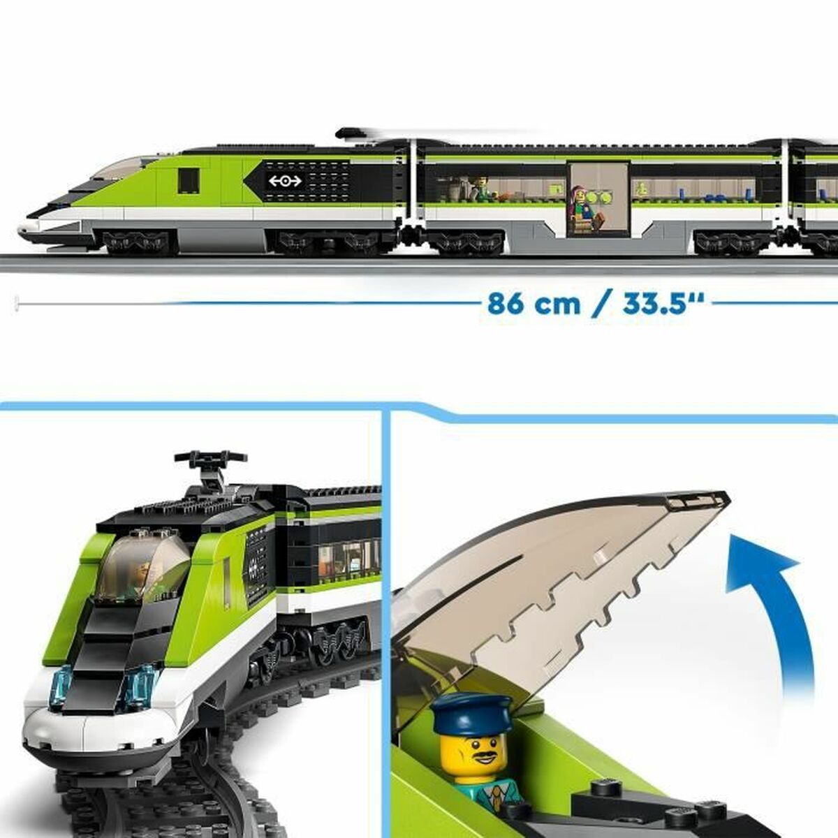 Statybos rinkinys   Lego City Express Passenger Train         Spalvotas  