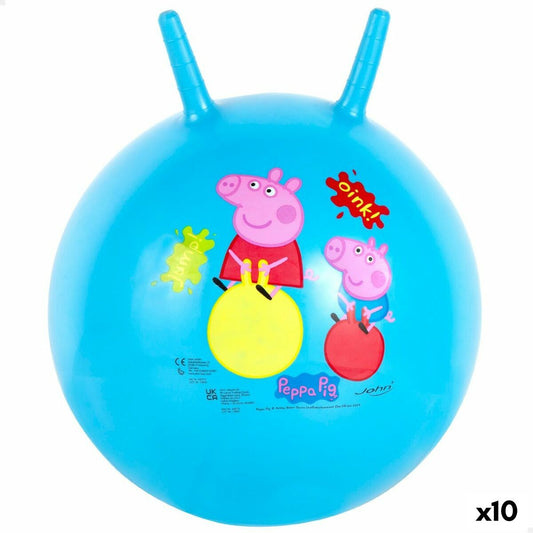 Lēkšana ar bumbu Peppa Pig Ø 45 cm Mėlyna (10 vnt.)