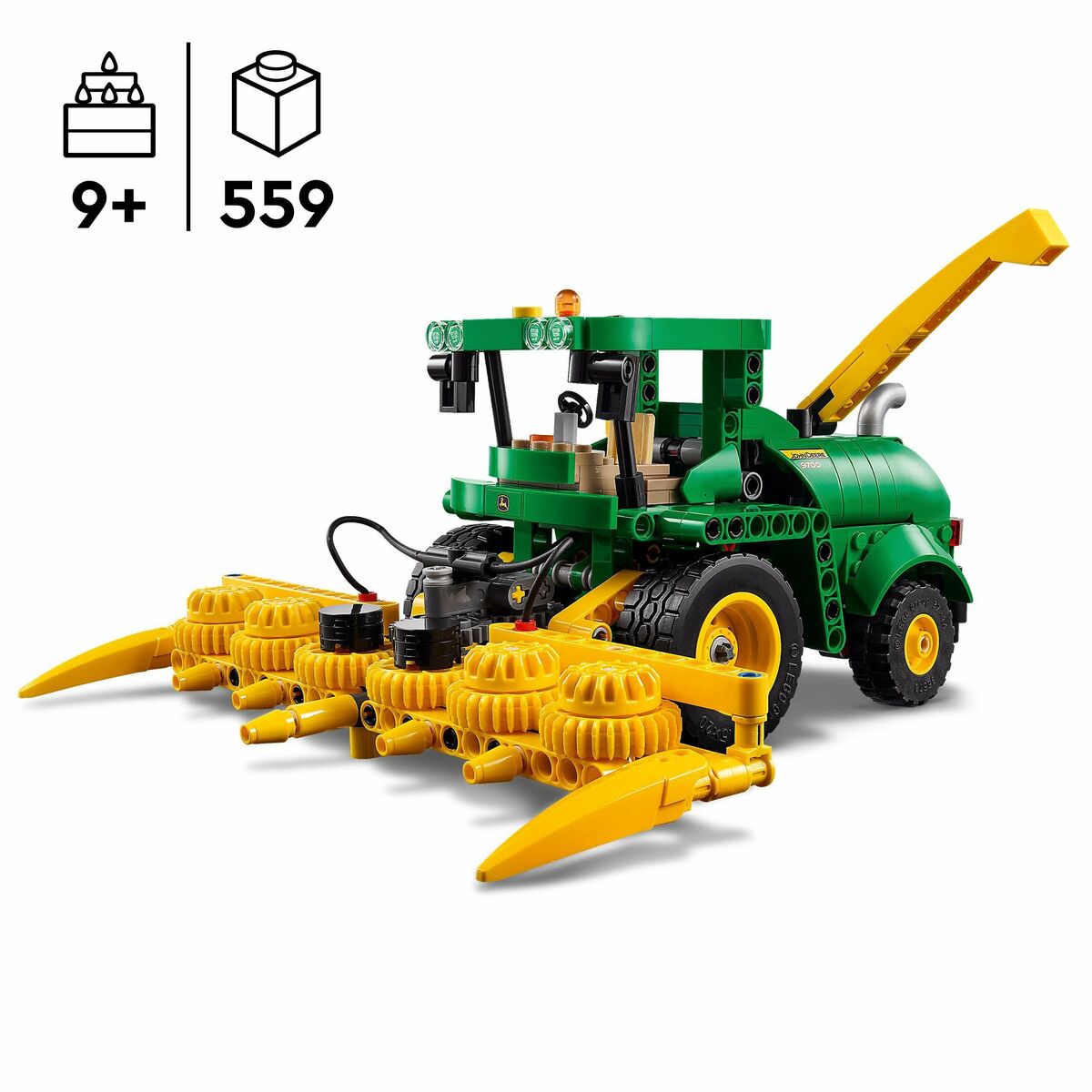 Statybos rinkinys Lego 42168 John Deere 9700 Forage Harvester Spalvotas