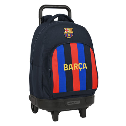 Mokyklinė kuprinė su ratukais F.C. Barcelona Kaštoninė Tamsiai mėlyna 33 X 45 X 22 cm