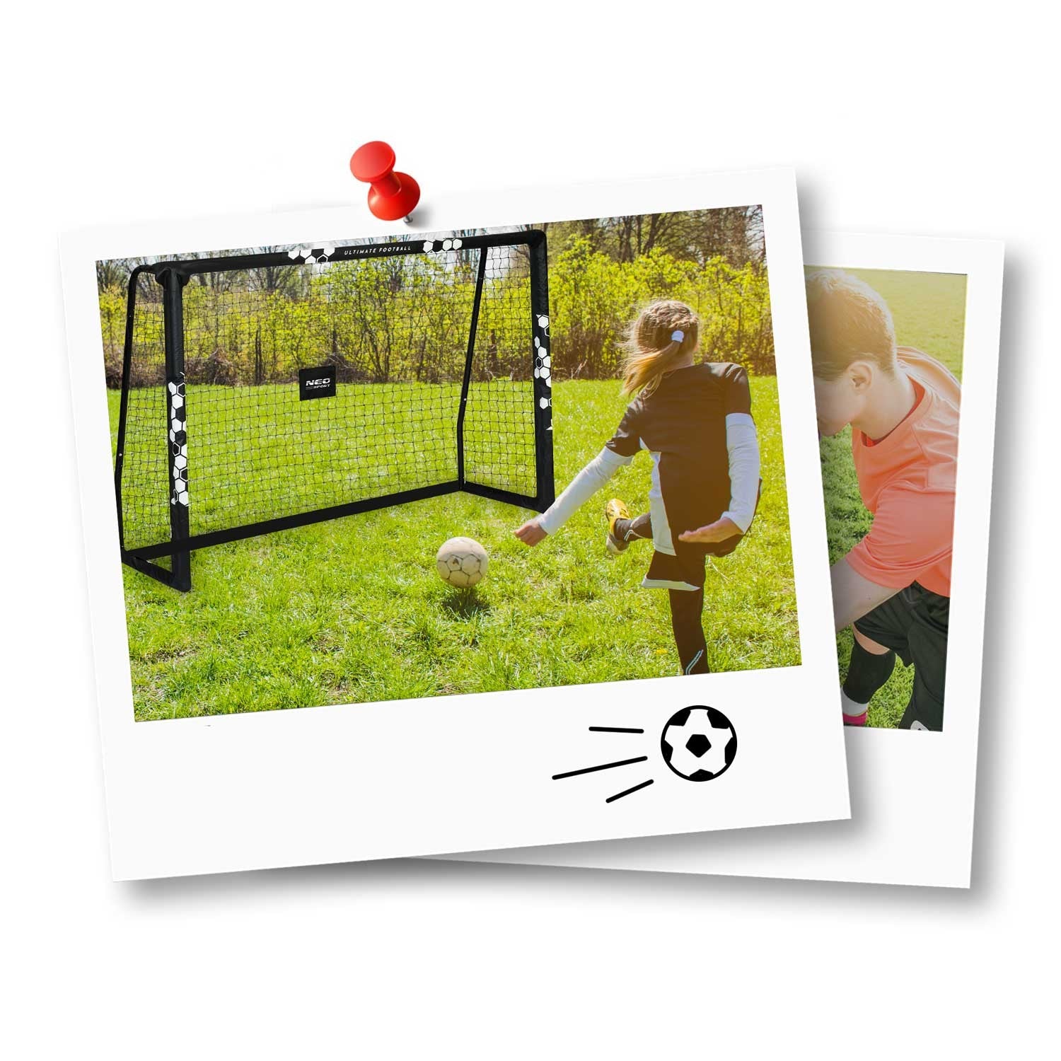 180 x 120 x 60 cm NS-462 Hexagon futbolo vartai